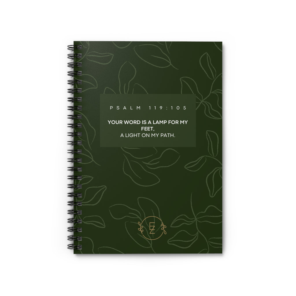 Psalm 119:105- Notebook-Emerald