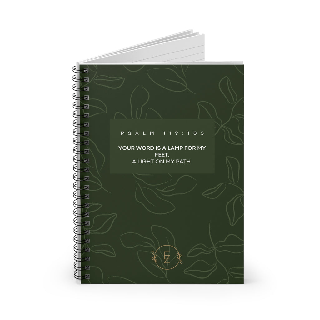 Psalm 119:105- Notebook-Emerald