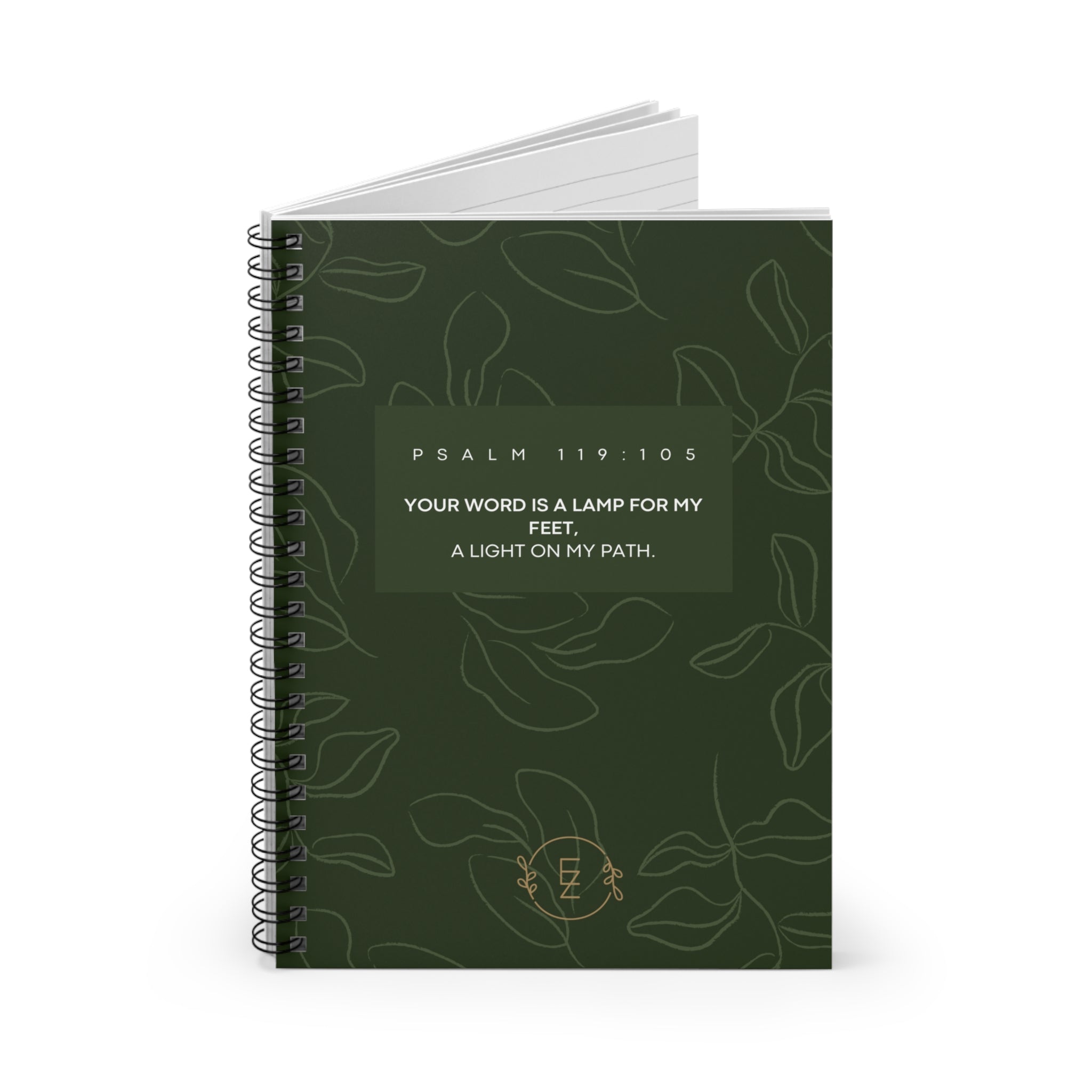 Psalm 119:105- Notebook-Emerald